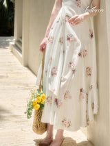 Sunlit Garden Halter Dress