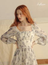 Lavender White Elegance Dress