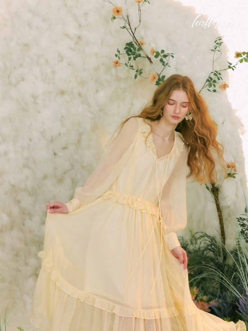 Soft Honey Beige Lumina Dress