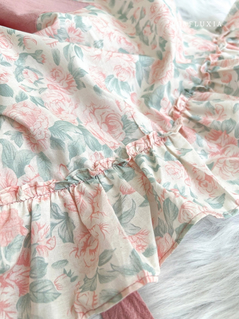 Romantic Floral Lace Apron