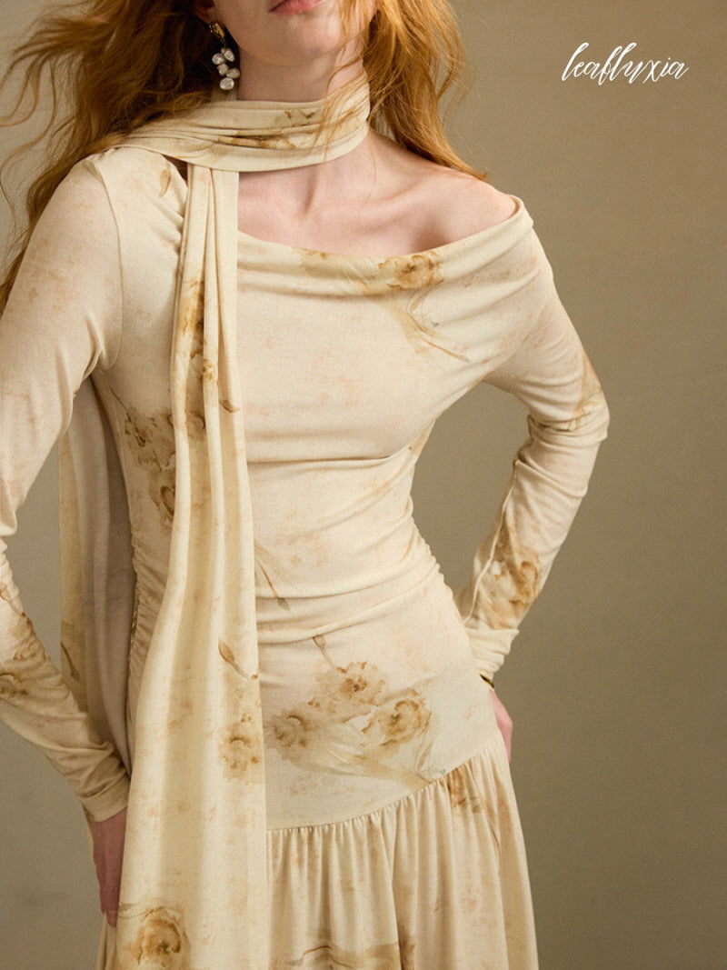 Ivory Dusk Bloom Dress