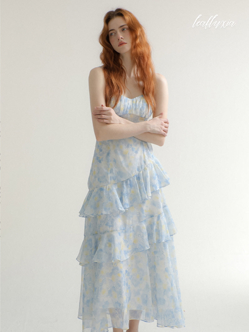 Ocean Bloom Maxi Dress