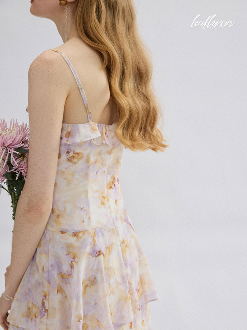 Aurora Bloom Ruffle Dress