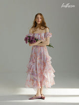 Soft Spring Floral Maxi Dress