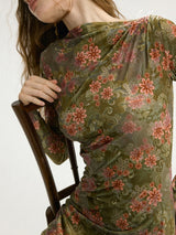 Olive Dusk Bloom Dress