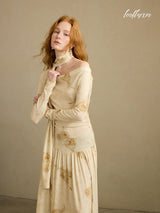 Ivory Dusk Bloom Dress