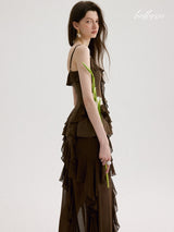 Eclipse Mocha Ruffle Set