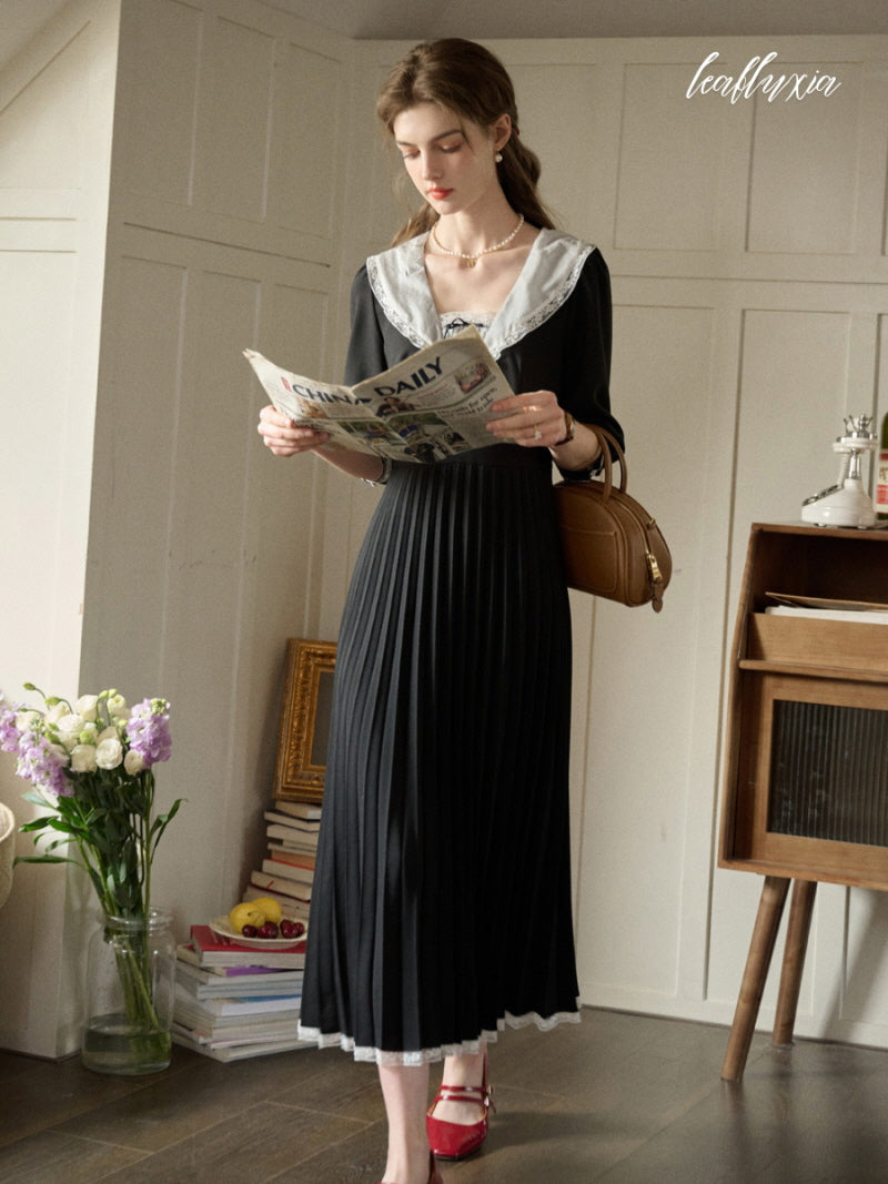 Timeless Elegance Pleated Dress