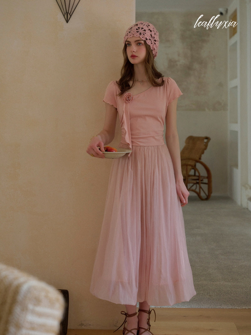 Blush Petal Tulle Dress