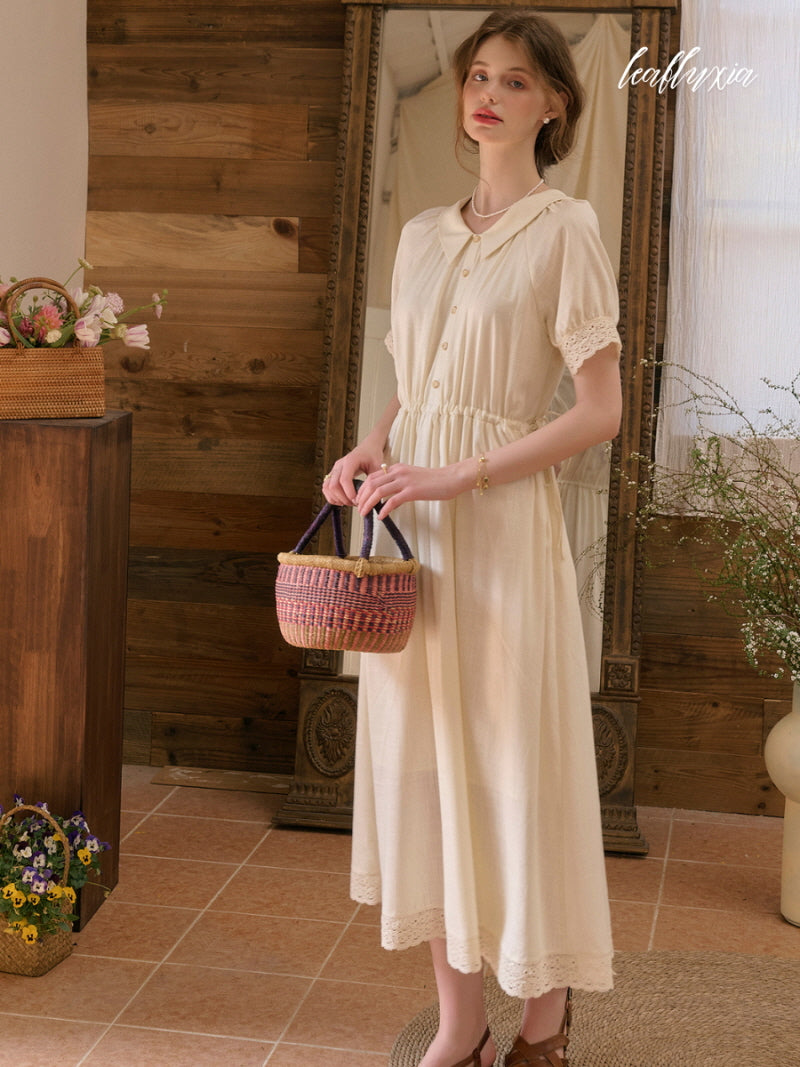 Vanilla Cream Lace Dress