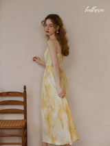 Golden Sunrise Elegance Dress