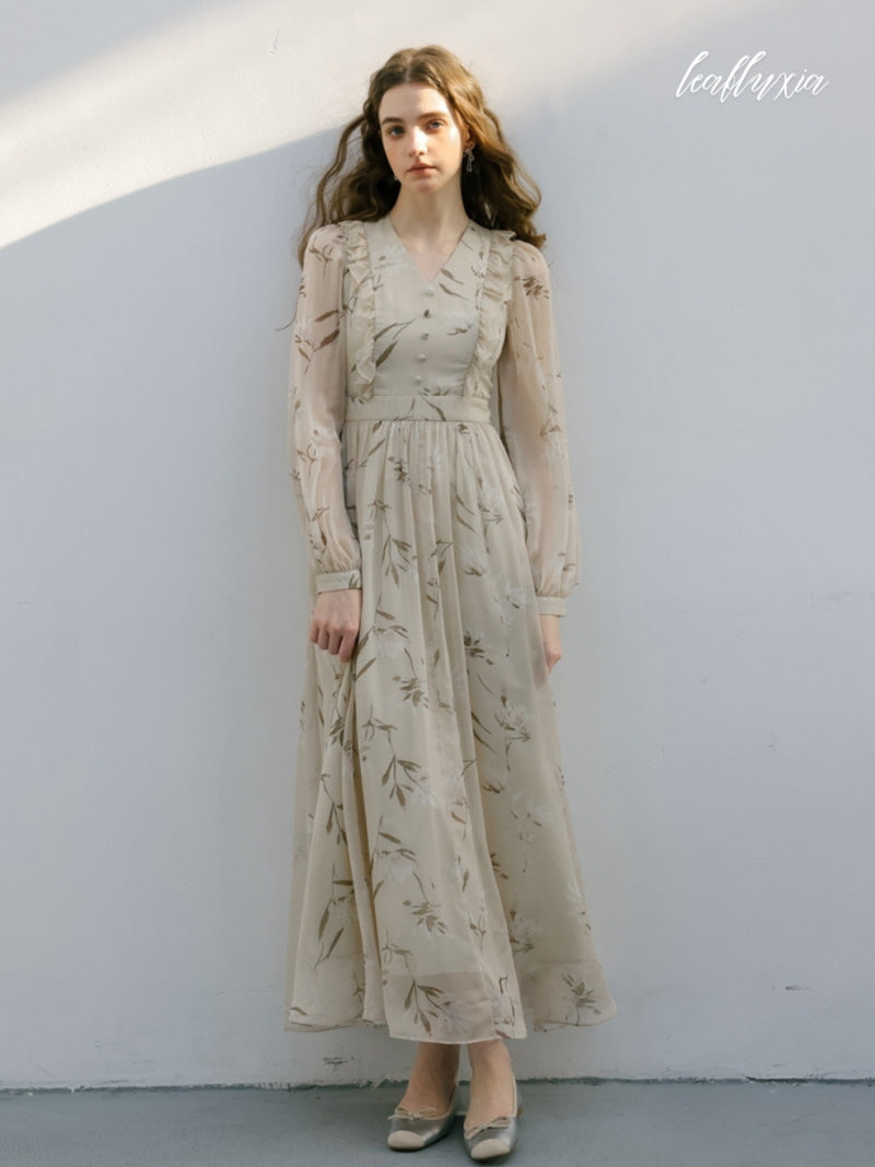 Golden Dusk Grace Dress