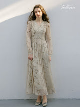Golden Dusk Grace Dress