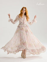 Winter Bloom Veil Dress