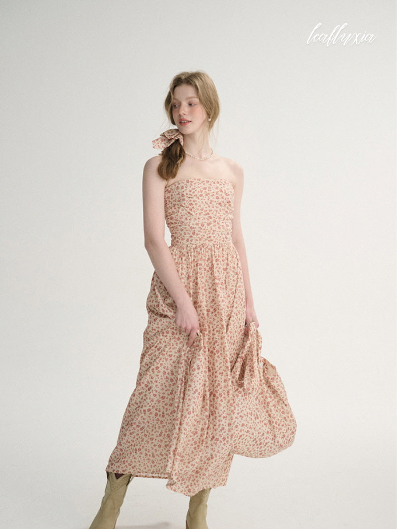 Wild Rose Smocked Maxi Dress