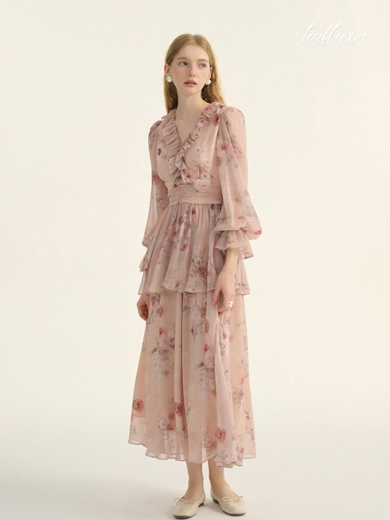 Rosy Whispers Dress
