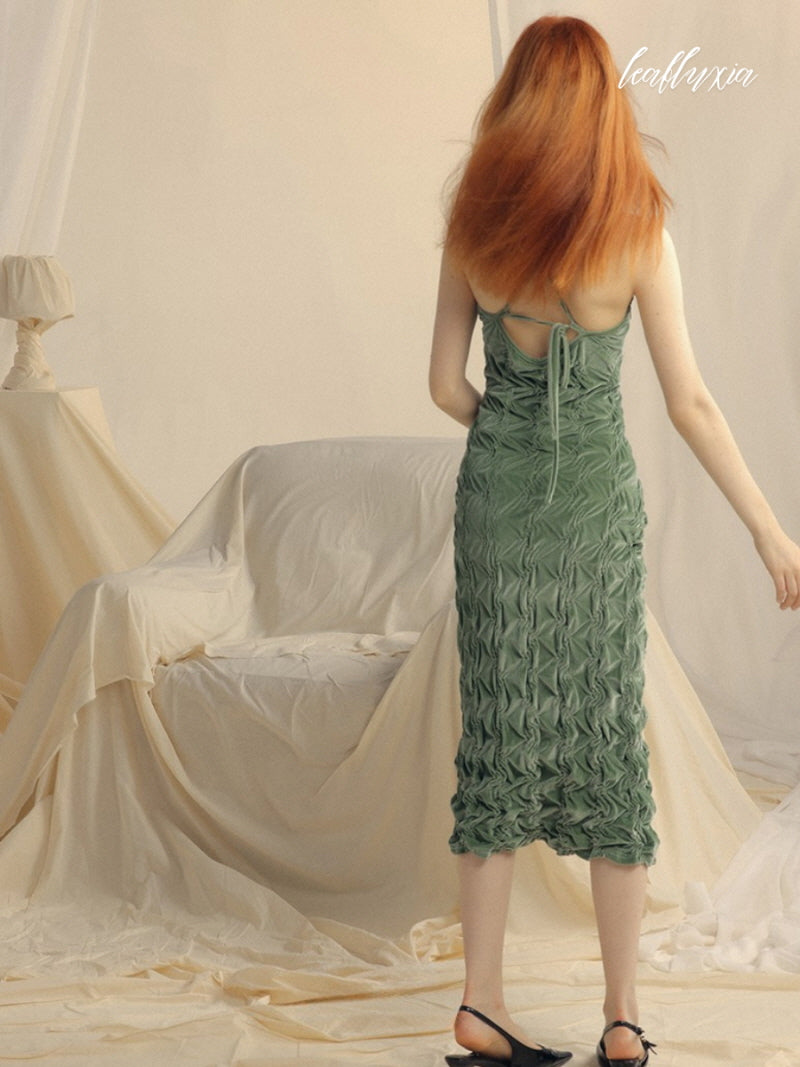 Forest Glow Midi Dress