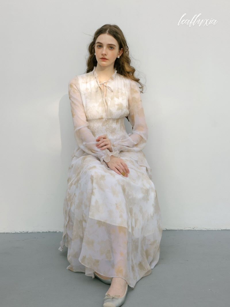 Champagne Bloom Elegance Dress
