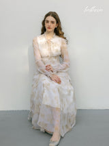 Champagne Bloom Elegance Dress
