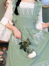Elegant Lace Cotton Apron