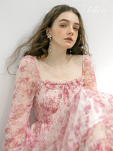 Pink Whisper Floral Dress