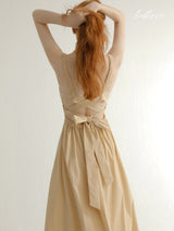 Golden Sand A-Line Dress