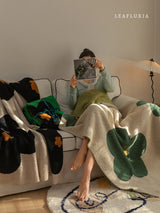 Meadow Bloom Knit Blanket