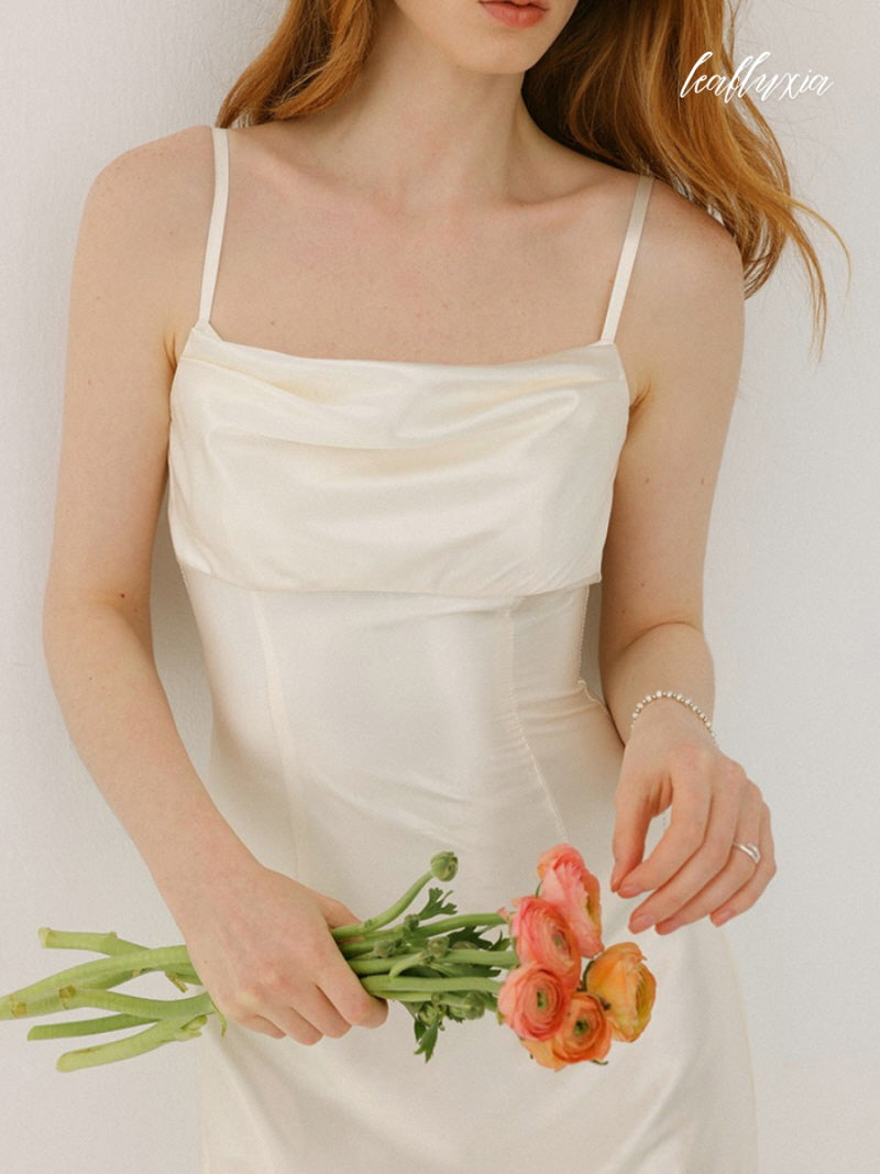 Ivory Blossom Slip Dress