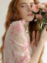 Rose Petal Wrap Dress