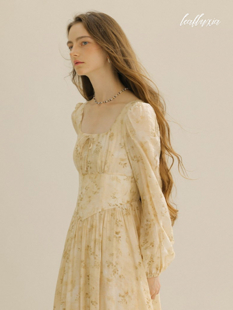 Sunlit Blossom Gown Dress