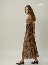 Burnt Rose Floral Dress