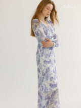 Lavender Bloom Midi Dress