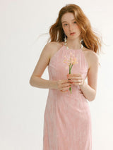 Rosy Whisper Floral Dress