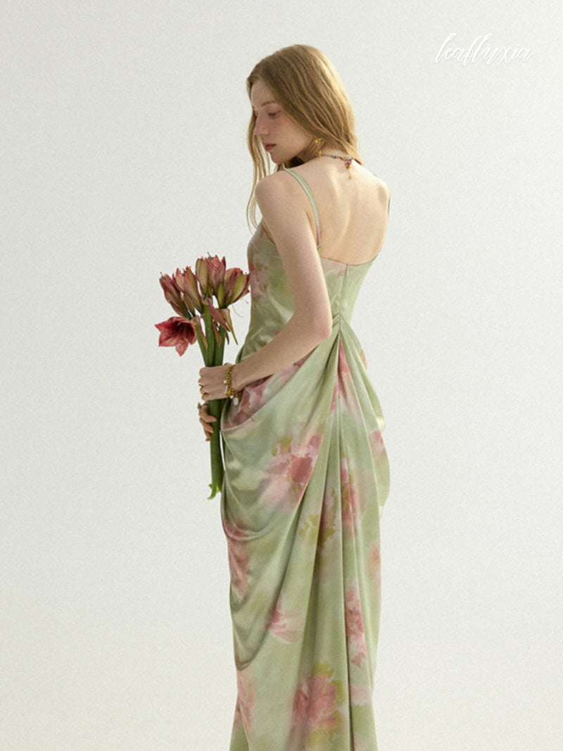 Garden Muse Draped Dress