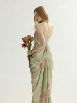 Garden Muse Draped Dress