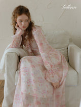 Blush Blossom Ruffle Dress