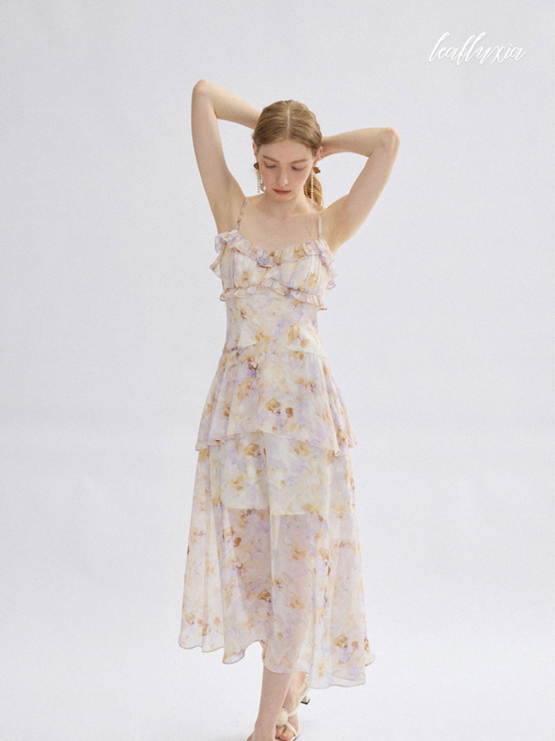 Aurora Bloom Ruffle Dress