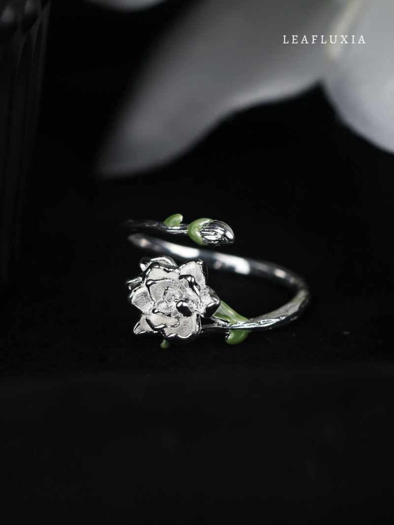 Jasmine Vine Adjustable Ring | 925 Sterling Silver