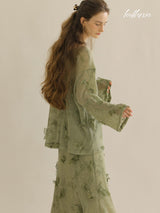 Leaf Whisper Knit Two-Piece Set