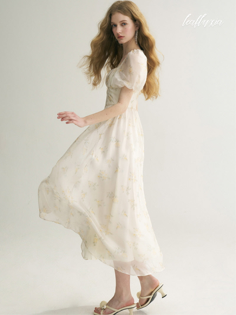 April Poem Puff Dress