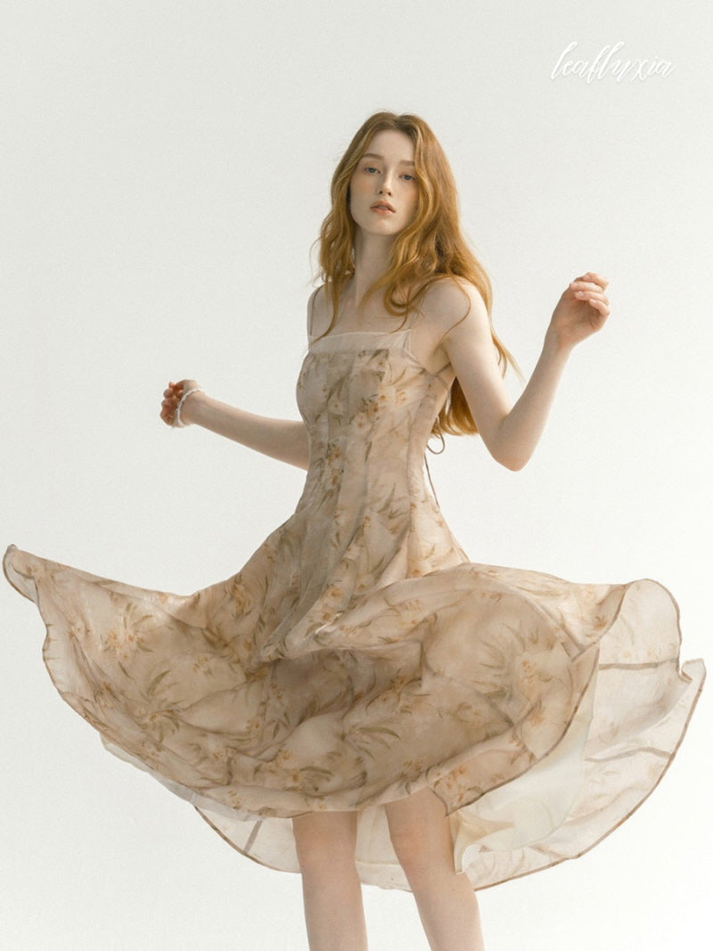 Soft Caramel Elegance Dress