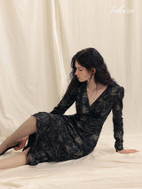 Shadow Blossom Gown Dress