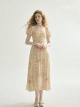 Golden Haze Vintage Dress