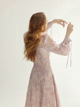 Petal Veil Square Dress