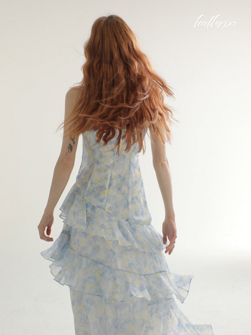 Ocean Bloom Maxi Dress