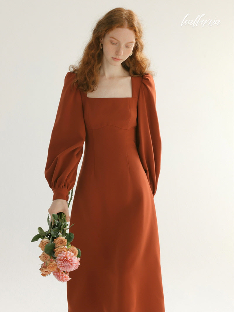 Terracotta Elegance Dress