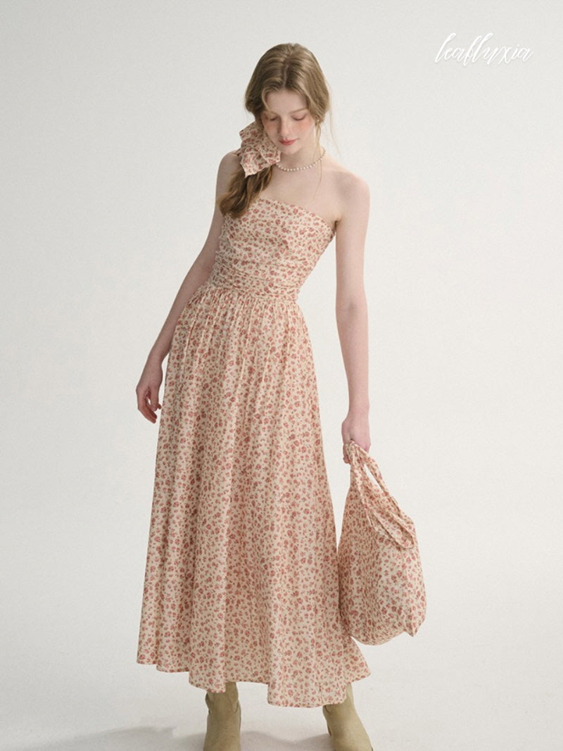 Wild Rose Smocked Maxi Dress