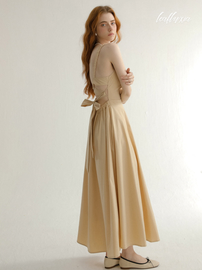 Golden Sand A-Line Dress