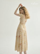 Golden Haze Vintage Dress