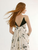 Monochrome Bloom Dress